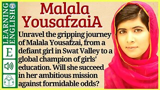 Learn English through Story ⭐ Level 3 – Malala Yousafzai – Graded Reader | WooEnglish