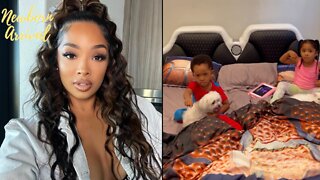 Ray J & Princess Kids Kick Mommy Out Their Room! 😱
