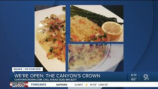 The Canyon's Crown offers pub fare for takeout