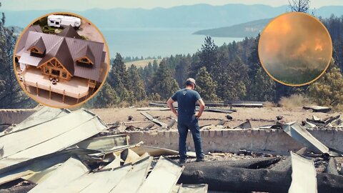 Log Home Burns In Forest Fire // We￼eks Before Moving In