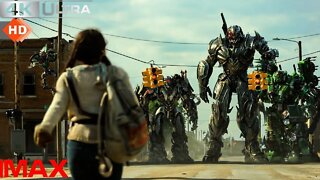 Transformers The Last Knight - The Town Fight Scene