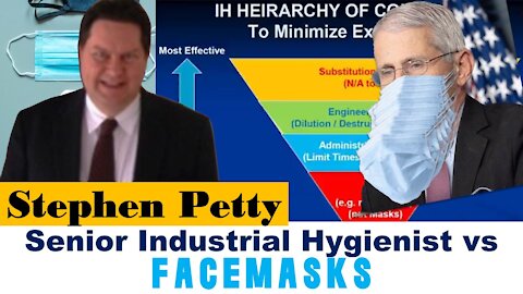 Stephen Petty (Industrial Hygienist): Ventilation is far better than Facemasks to control Aerosols