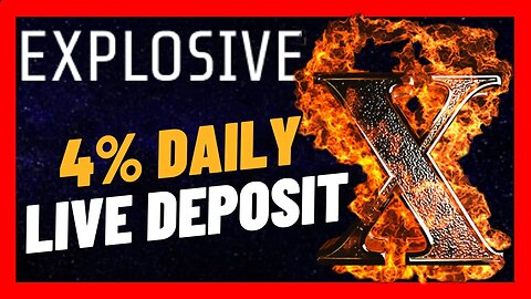 Explosive-x.io Review 💣 4% Daily for 25 days - LIVE DEPOSIT 📊