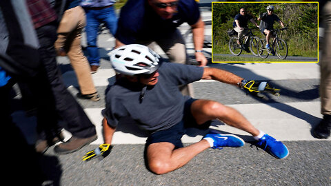 MAN DOWN Biden Crashes His Bike Like Our Economy