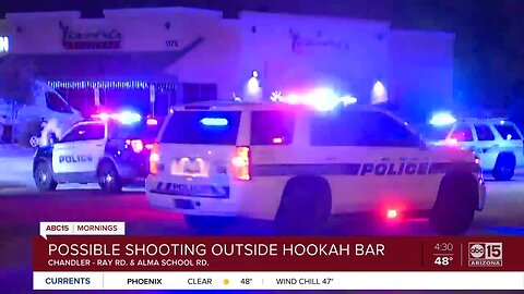 Police investigation outside of Chandler hookah bar