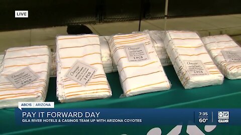 Arizona Coyotes, Gila River team up for Pay It Forward Day