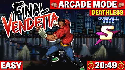 Final Vendetta | Arcade - Easy [Time: 20:49] Deathless S RANK - Duke (Nintendo Switch) 🕹️