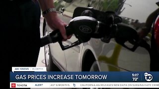 Gas tax increases July 1
