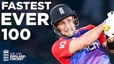 Liam Livingstone Smashes England's Fastest EVER T20I 100 Off Just 42 Balls | England v Pakistan 2021