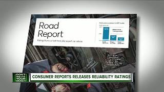 Consumer Reports releases auto reliability rataings