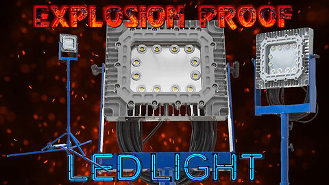 Hazardous Location LED Light Tower - Quadpod Mount 185 Watt