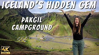 Iceland’s Hidden Gem | Thakgil (Þakgil) Tiny Cabins, Campground & Epic Glacier Hike (4K Drone)