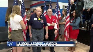 High school students honor veterans