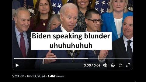 Biden new speaking blunder goes viral