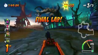 Nina's Nightmare Mirror Mode Nintendo Switch Gameplay - Crash Team Racing Nitro-Fueled