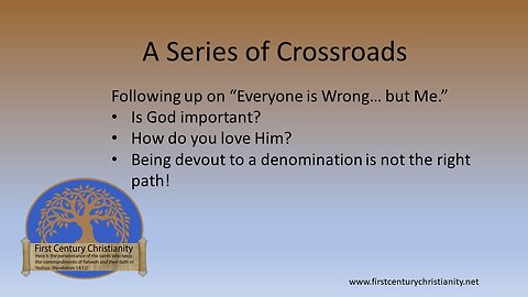 A Series of Crossroads