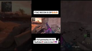 FTAC Recon is insane🔥 full gameplay on my channel💯 #shorts #callofduty #mw2