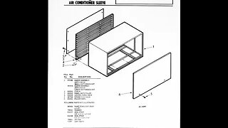 Whirlpool part schematic gas dryer, air conditioner sleeve, automatic washer - card-32