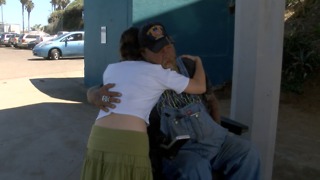 Theft victim thanking homeless heroes