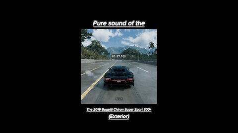 Pure sound of the Bugatti Chiron Super Sport 300+