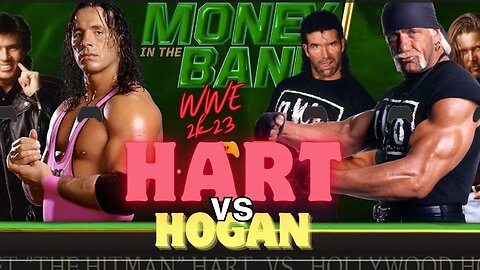 Bret Hart vs Hulk hogan rivalry match | wwe money in the bank | #wwe2k23 #wwe