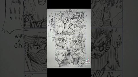 Manga panel and face practice, pen, no pencil 😞#manga #onepiece #dbz #naruto #michaelbjordan #goku