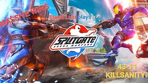 The Blood Lust plays splitgate, gets MASSIVE 43-11!! Plus much more! #splitgate #gaming #mvp