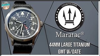 Another Classic! | CountyComm Maratac 100m Titanium Quartz GMT w/Date Unbox & Review