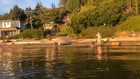 Crescent Beach Jut Swim