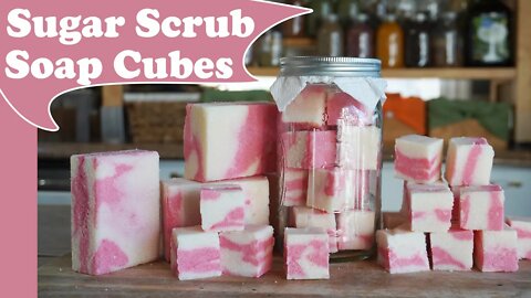 How to Make Solid Sugar Scrub Cubes ~ CP Soap /Sugar Hybrid Method