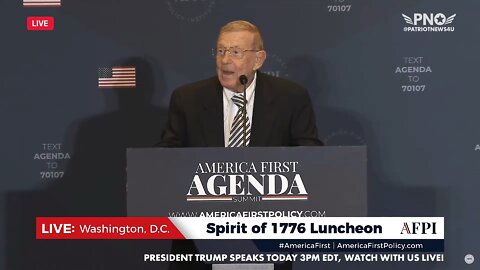 REPLAY: Coach Lou Holtz - America First Agenda Summit. Share This Out, The Worlds Needs to Hear This!