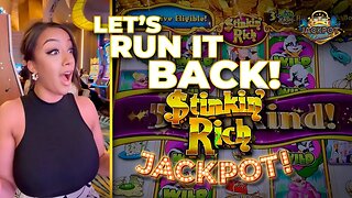 Stinkin Rich Skunks Gone Wild Slot Machine Jackpot! Let's Run it Back!