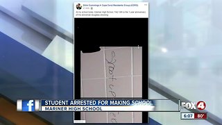 Mariner High student arrested for school threat