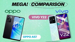 OPPO A57 vs Vivo Y22 | Mega Comparison