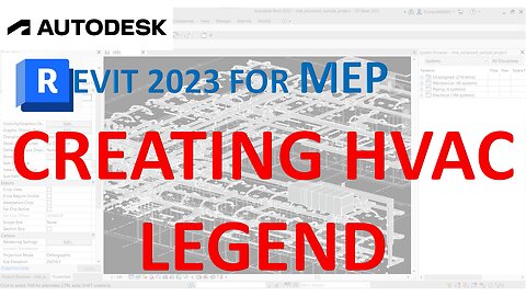 REVIT 2023 FOR MEP - Creating HVAC Legend