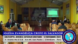 CULTO DPTO. JOVENES: ESFUERZO CRISTIANO - 12 NOVIEMBRE 2022