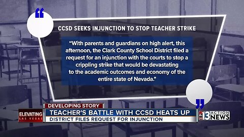 CCSD wants courts to step in and stop teacher strike as CCEA agrees to mediation