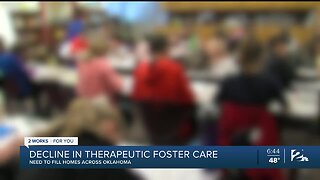 Decline in therapeutic foster care in Oklahoma