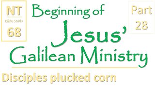 NT Bible Study 68: Jesus' disciples plucked corn (Beginning of Jesus' Galilean Ministry part 28)