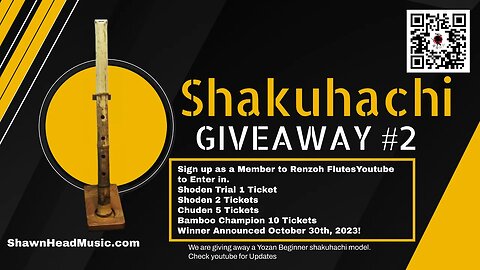 The Second Shakuhachi Giveaway