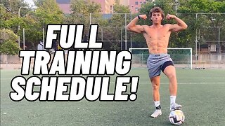 My Full Training Schedule! Day In The Life Of A Footballer!