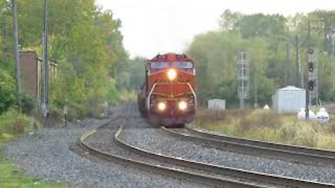 CSX K162 With BNSF Power Tanker Train from Berea, Ohio October 6, 2020