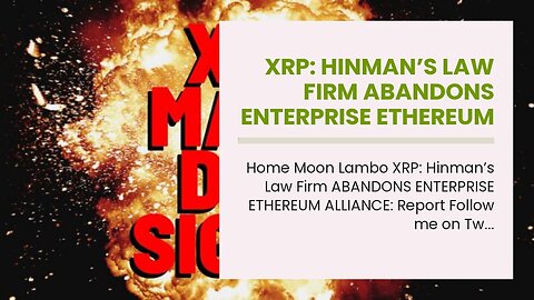 XRP: Hinman’s Law Firm ABANDONS ENTERPRISE ETHEREUM ALLIANCE: Report