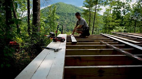 Cabin Floor Begins - Building a Mountain Cabin