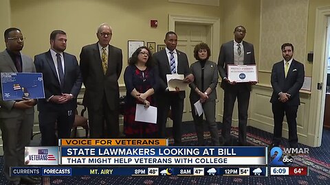 State lawmakers looking at bill that may help veterans with college