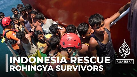 Indonesian rescue at sea: Dozens of Rohingya refugees saved after boat capsizes