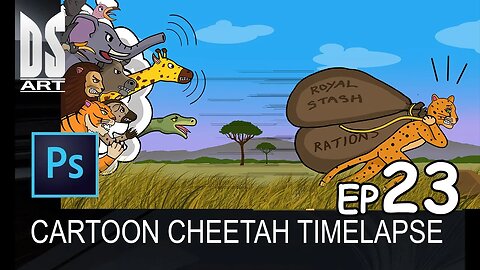 Cartoon Cheetah Part 23 Timelapse