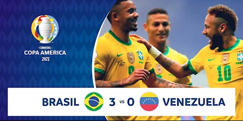 HIGHLIGHTS BRASIL 3 - 0 VENEZUELA | COPA AMERICA 2021 | 13-06-21