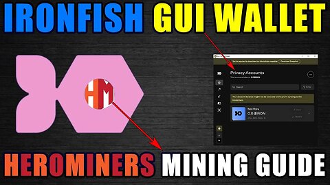 Ironfish GUI Wallet!! | How To Mine Ironfish | Herominers $10,000 Reward