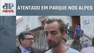 Homem fica conhecido como “herói da mochila” na França